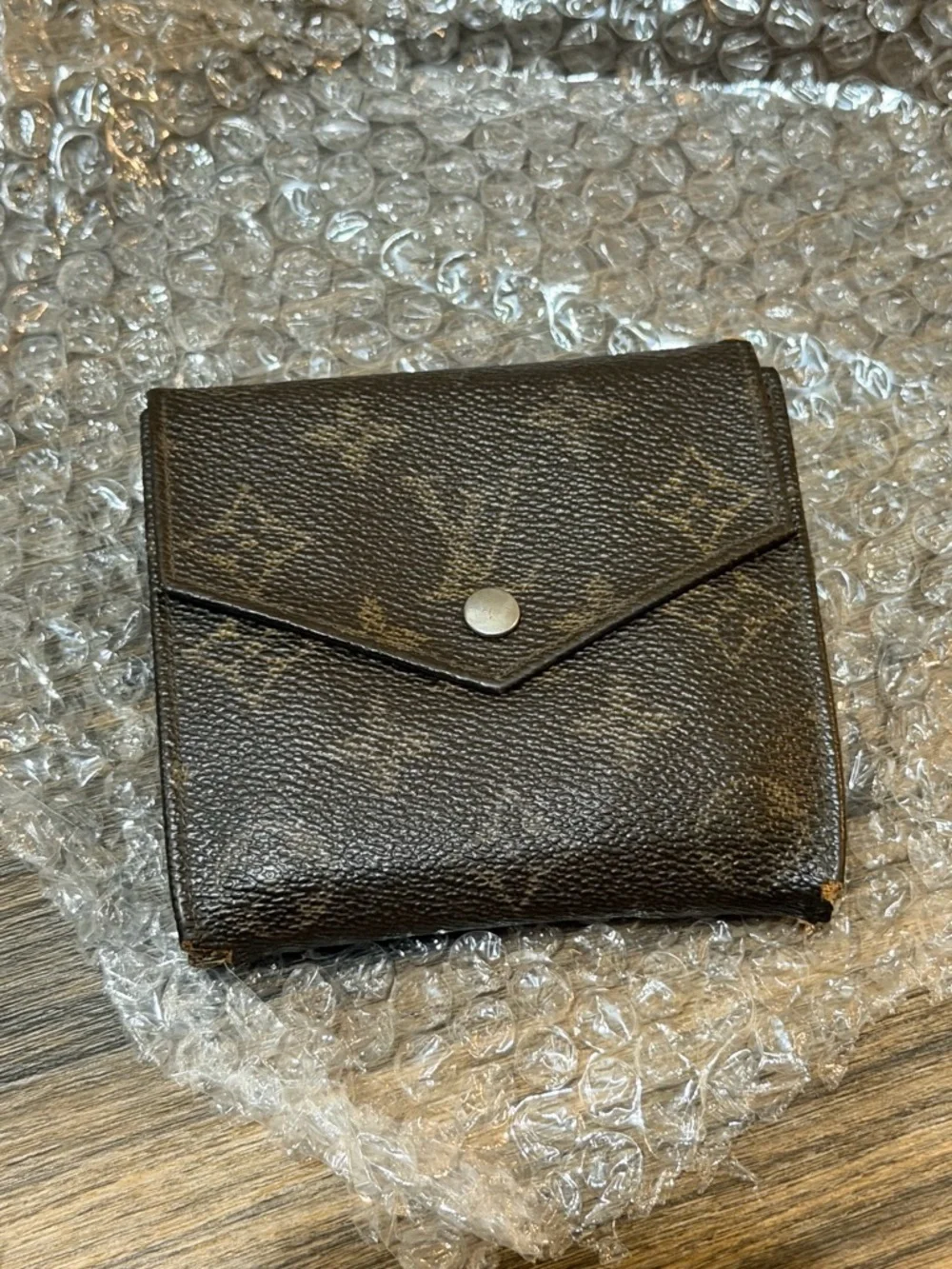 Louis Vuitton Tan Monogram Textured Leather Detail